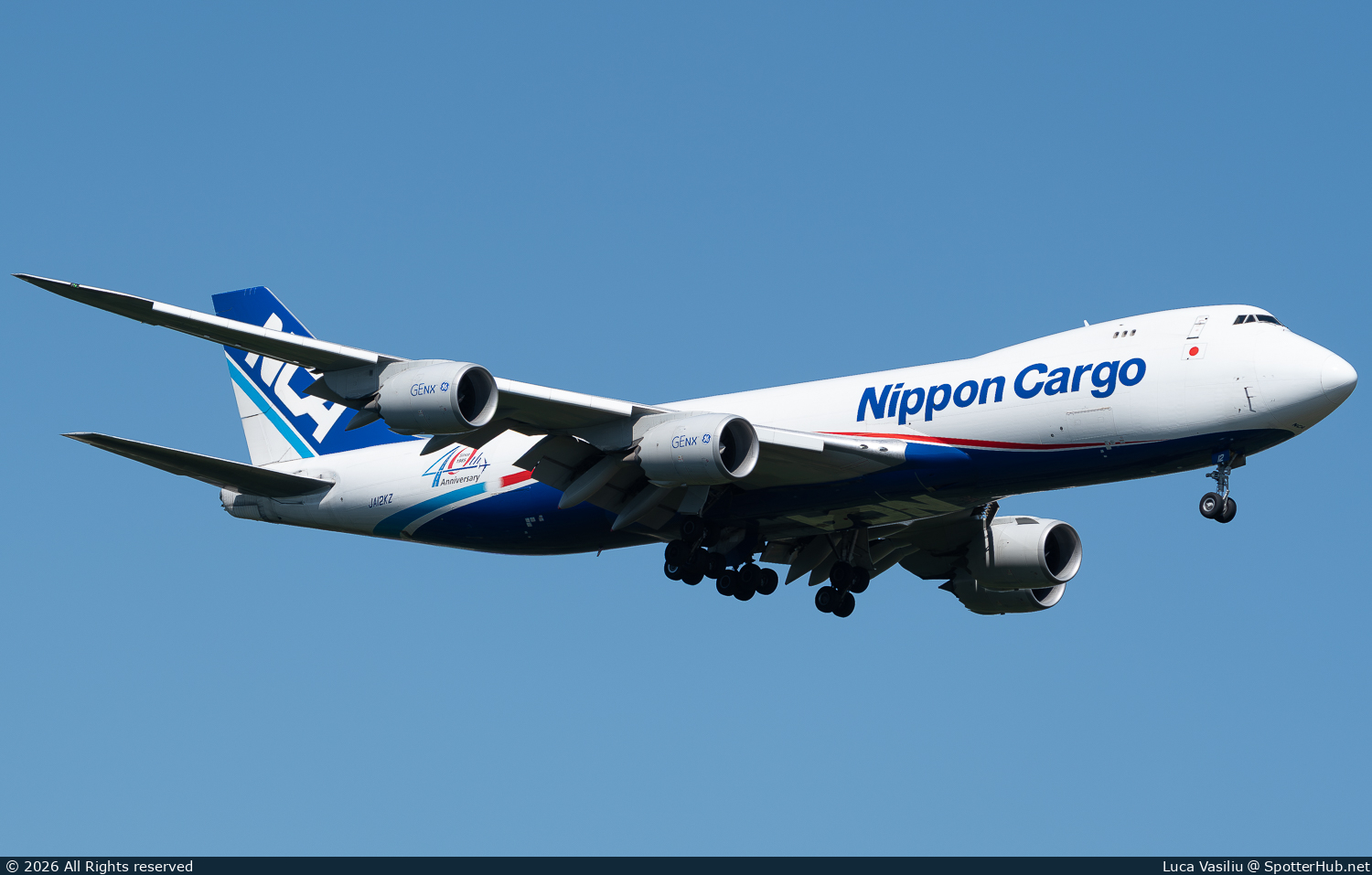 Photo of JA12KZ - Boeing 747-8KZF operated by Nippon Cargo Airlines
