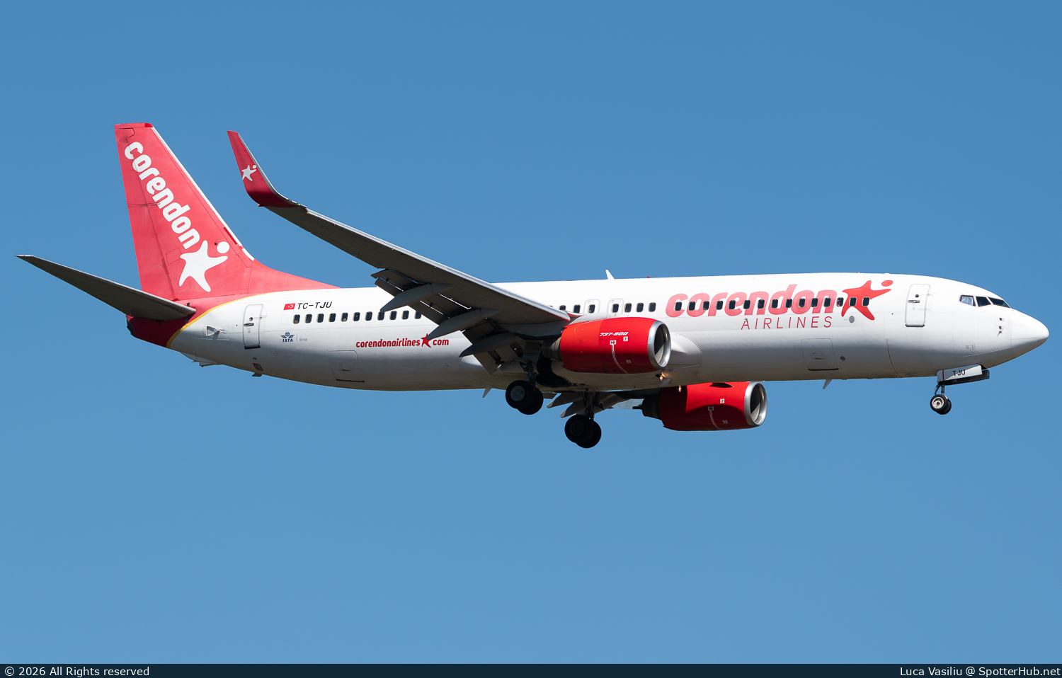 Photo of TC-TJU - Boeing 737-8HX operated by Corendon Airlines