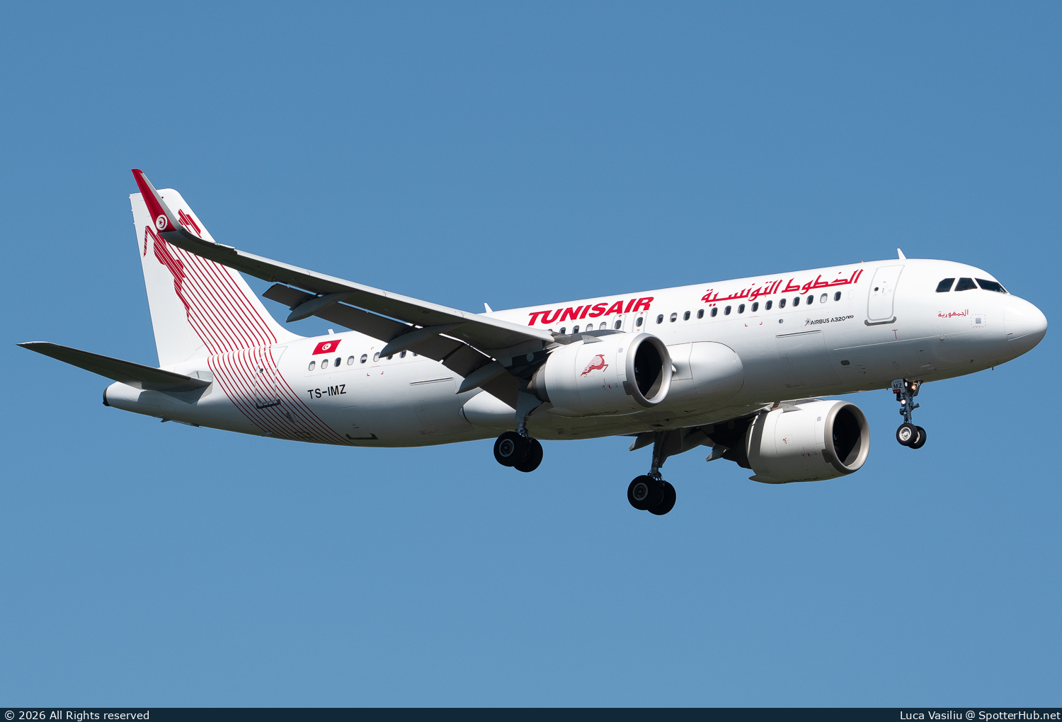 Photo of TS-IMZ - Airbus A320-251N operated by Tunisair