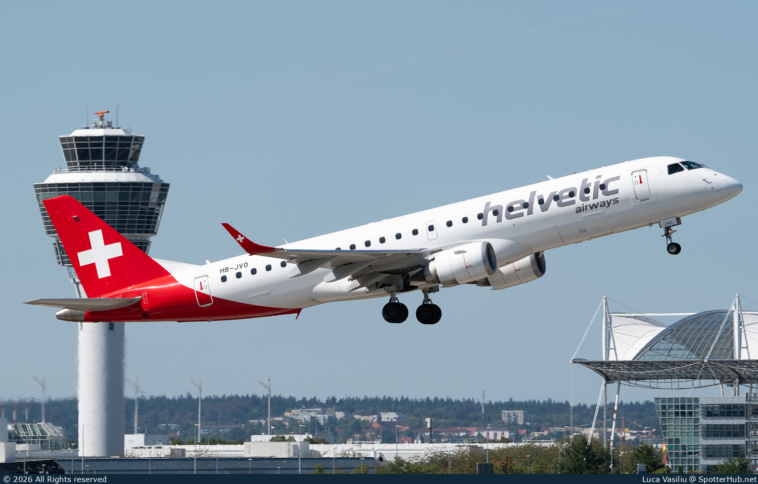Photo of HB-JVO - Embraer ERJ-190LR operated by Helvetic Airways