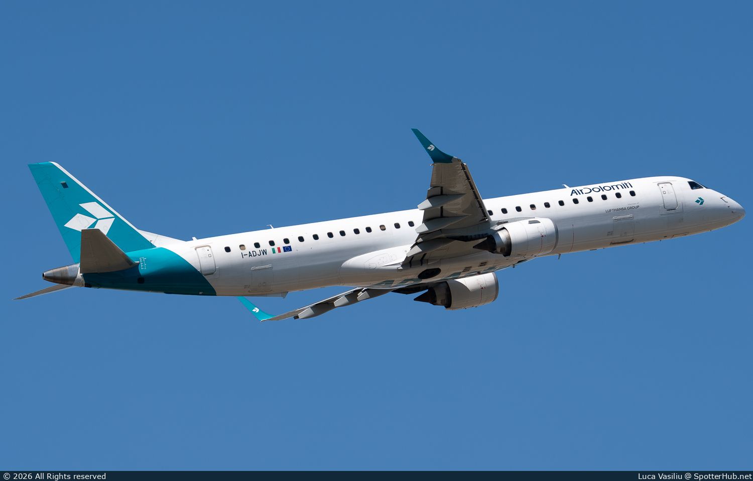 Photo of I-ADJW - Embraer ERJ-195LR operated by Air Dolomiti