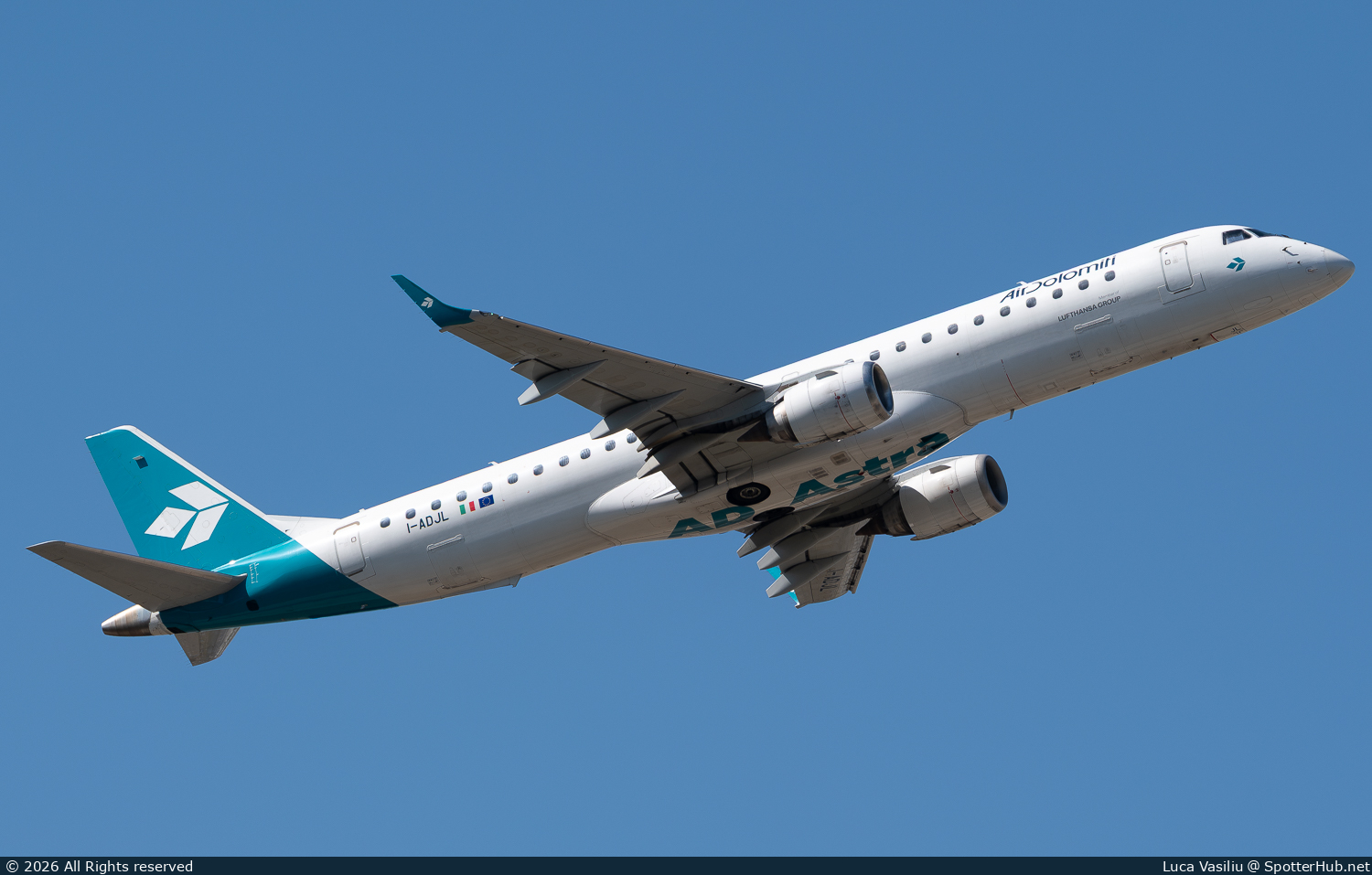 Photo of I-ADJL - Embraer ERJ-195LR operated by Air Dolomiti