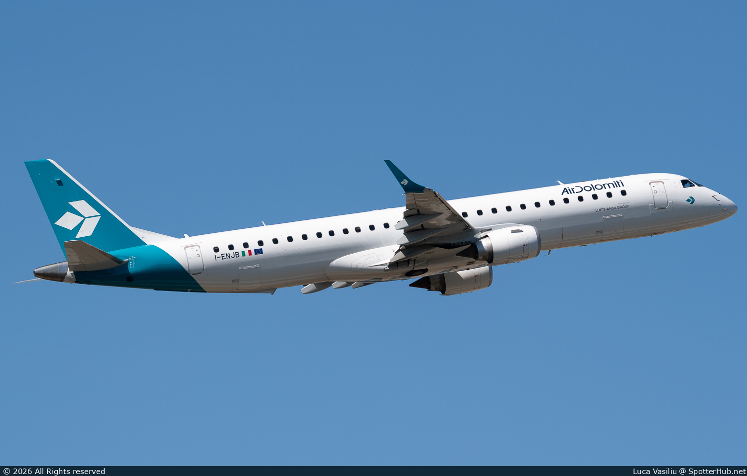 Photo of I-ENJB - Embraer ERJ-195LR operated by Air Dolomiti