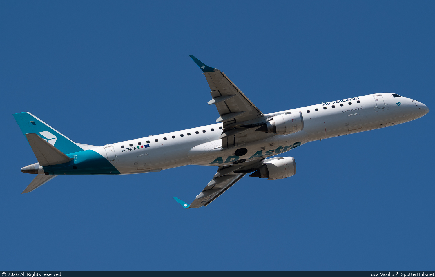 Photo of I-ENJA - Embraer ERJ-195LR operated by Air Dolomiti
