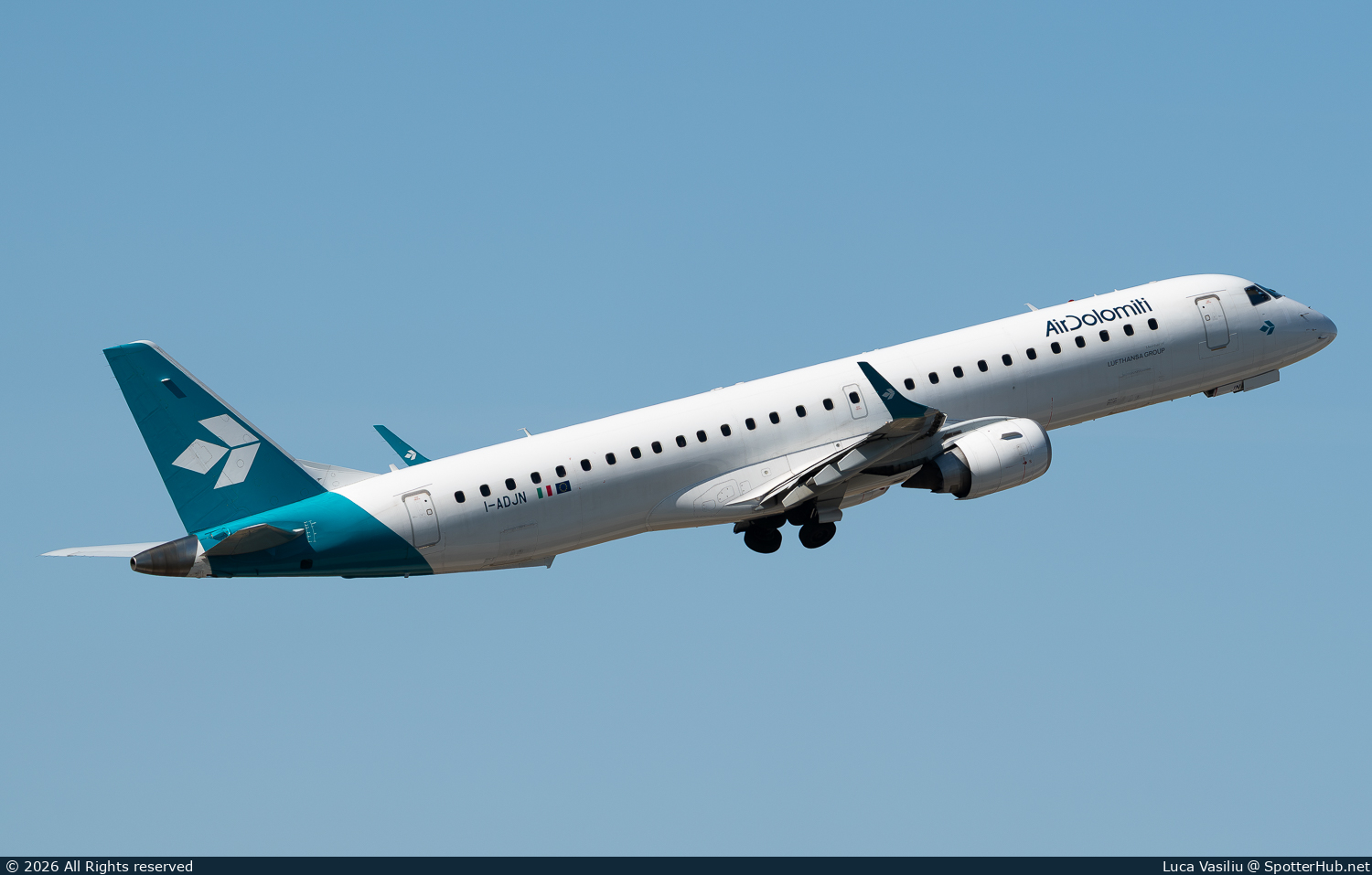 Photo of I-ADJN - Embraer ERJ-195LR operated by Air Dolomiti