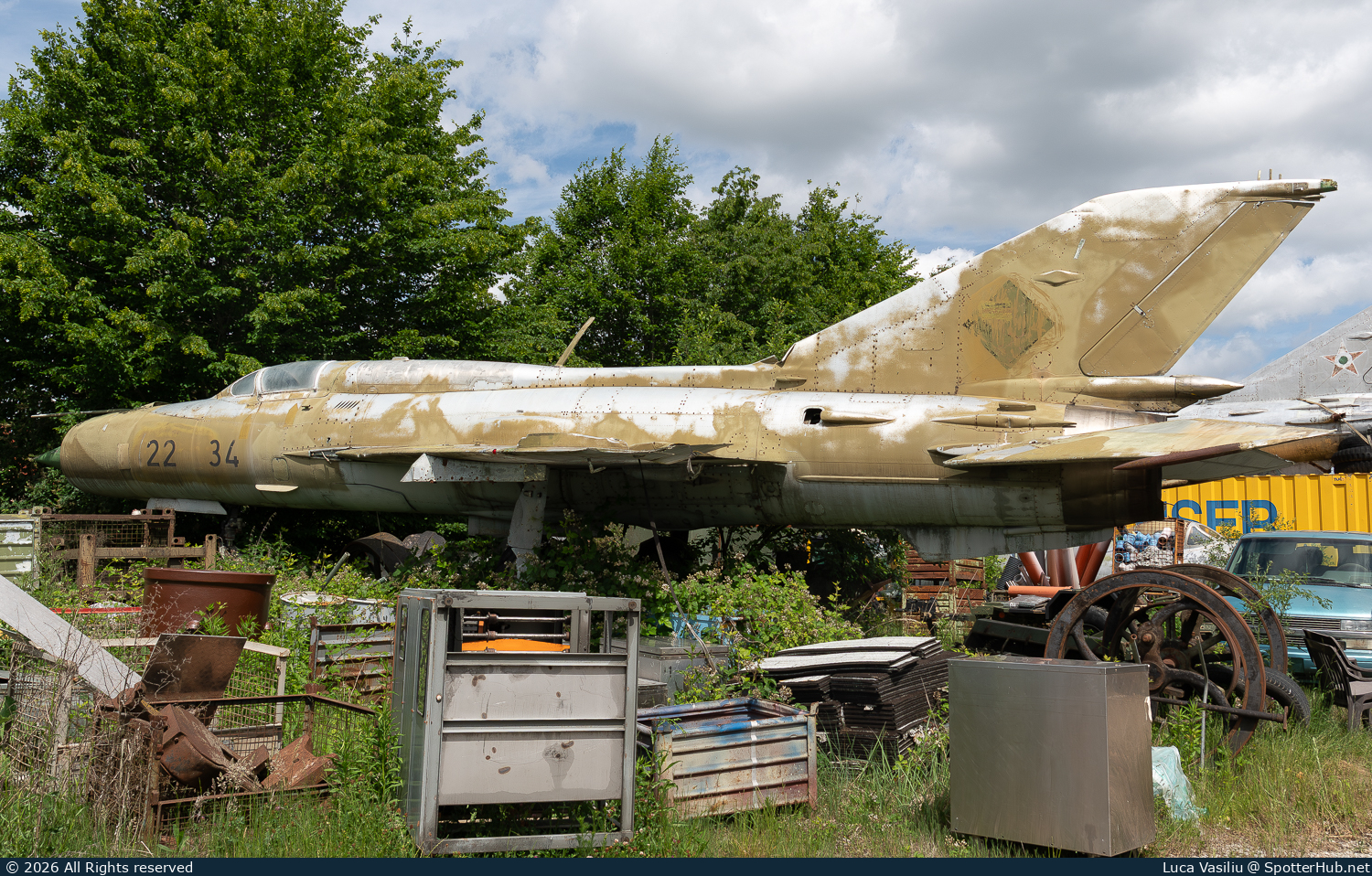 Photo of 22+34 - Mikoyan-Gurevich MiG-21SPS Fishbed-F operated by German Air Force