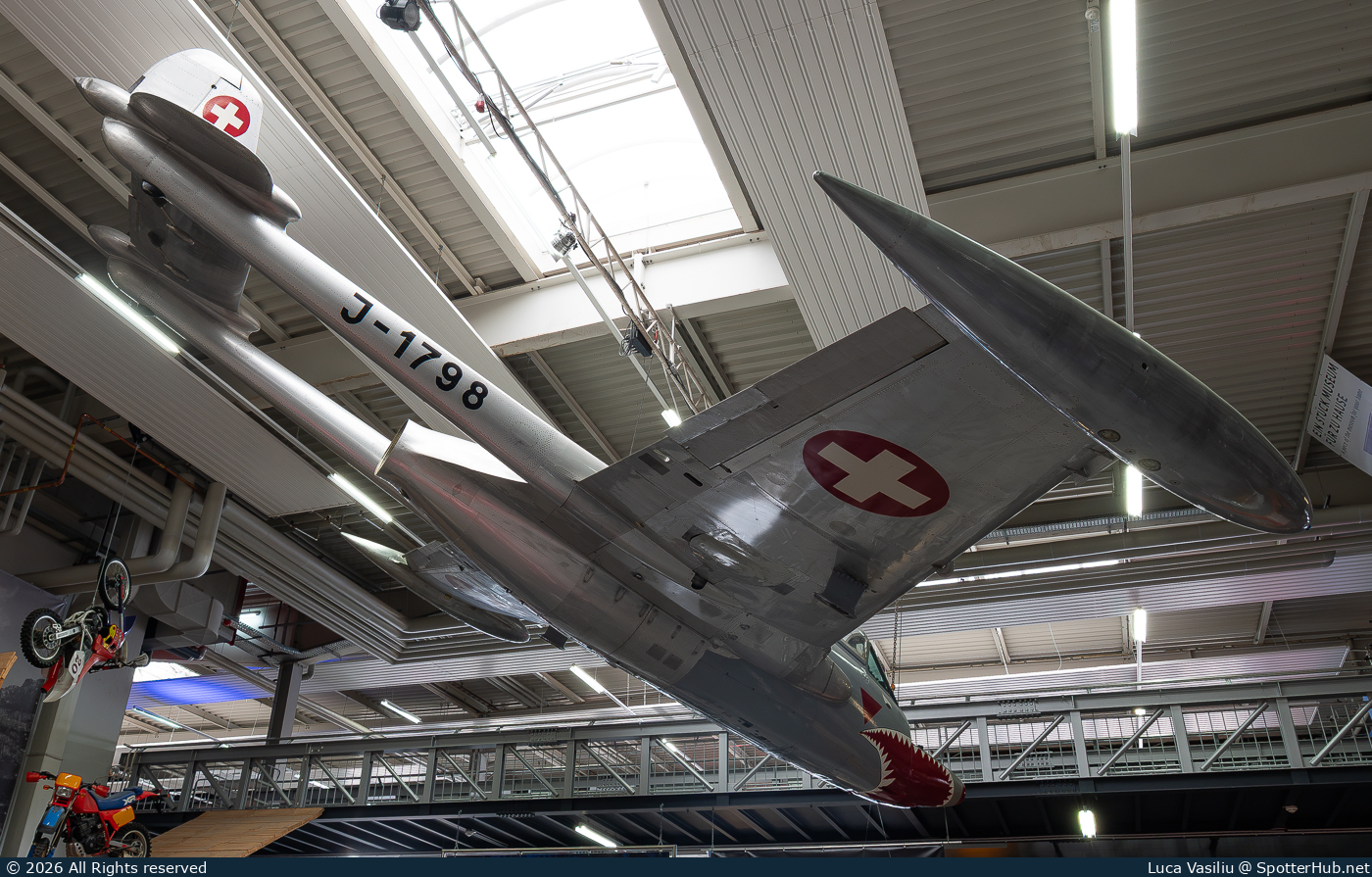 Photo of J-1798 - De Havilland DH-112 Venom FB.54 operated by Swiss Air Force