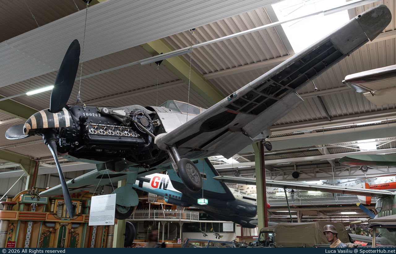 Photo of G-AWHS - Hispano HA-1112-M1L Buchón [Messerschmitt Bf 109] operated by Technik Museum Sinsheim