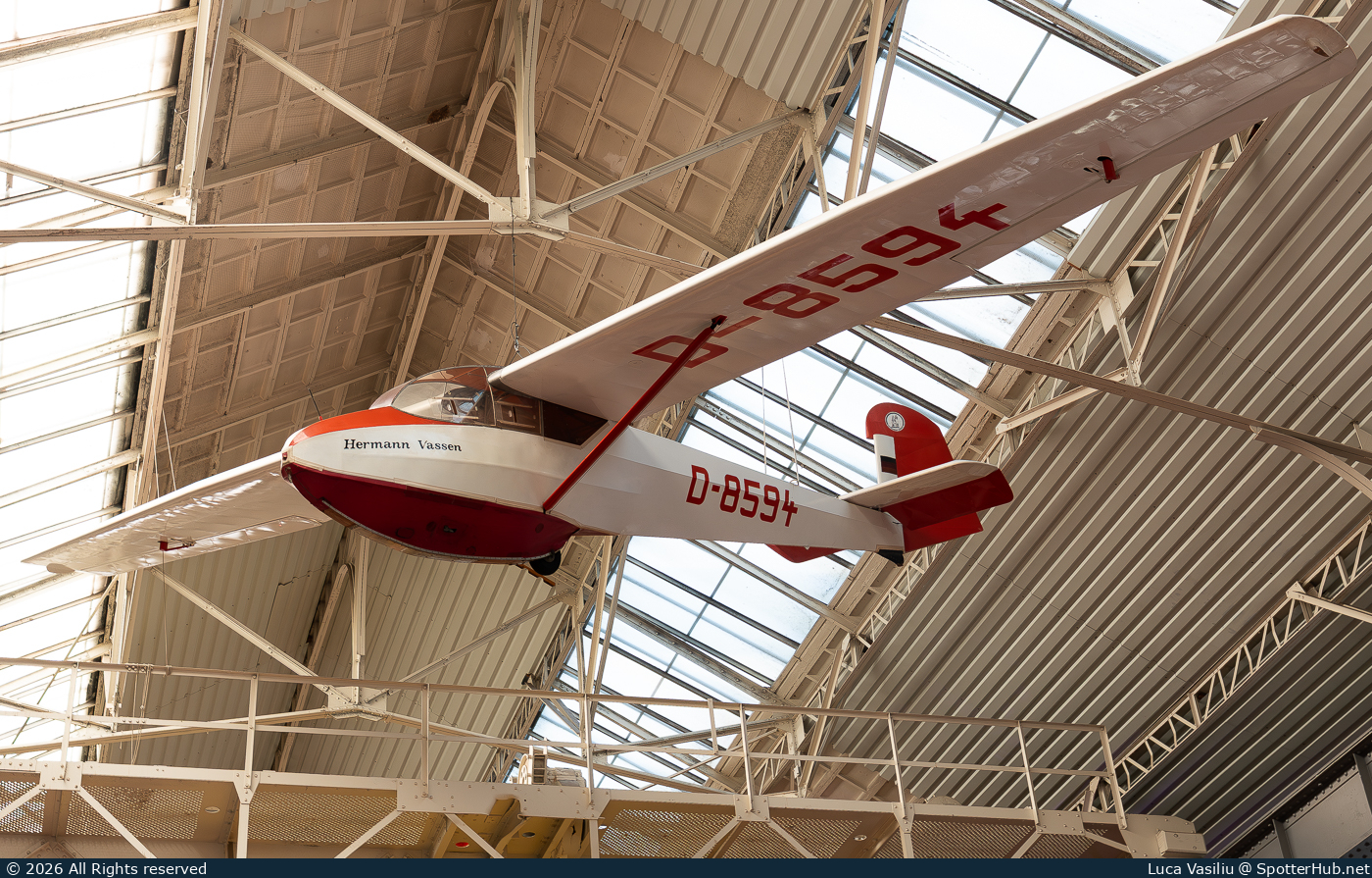 Photo of D-8594 - Schleicher Ka 4 Rhönlerche II operated by Technik Museum Speyer