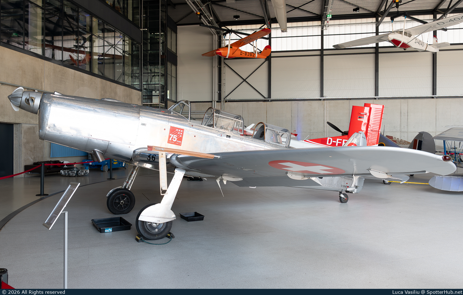 Photo of D-ERAR - Pilatus P-2-06 operated by Luftraum Süd - Das Fliegende Museum