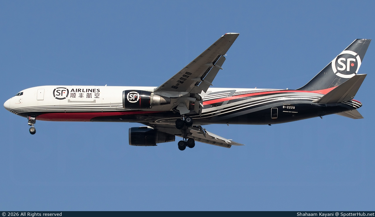 Photo of B-222Q - Boeing 767-375(ER)(BCF) operated by SF Airlines
