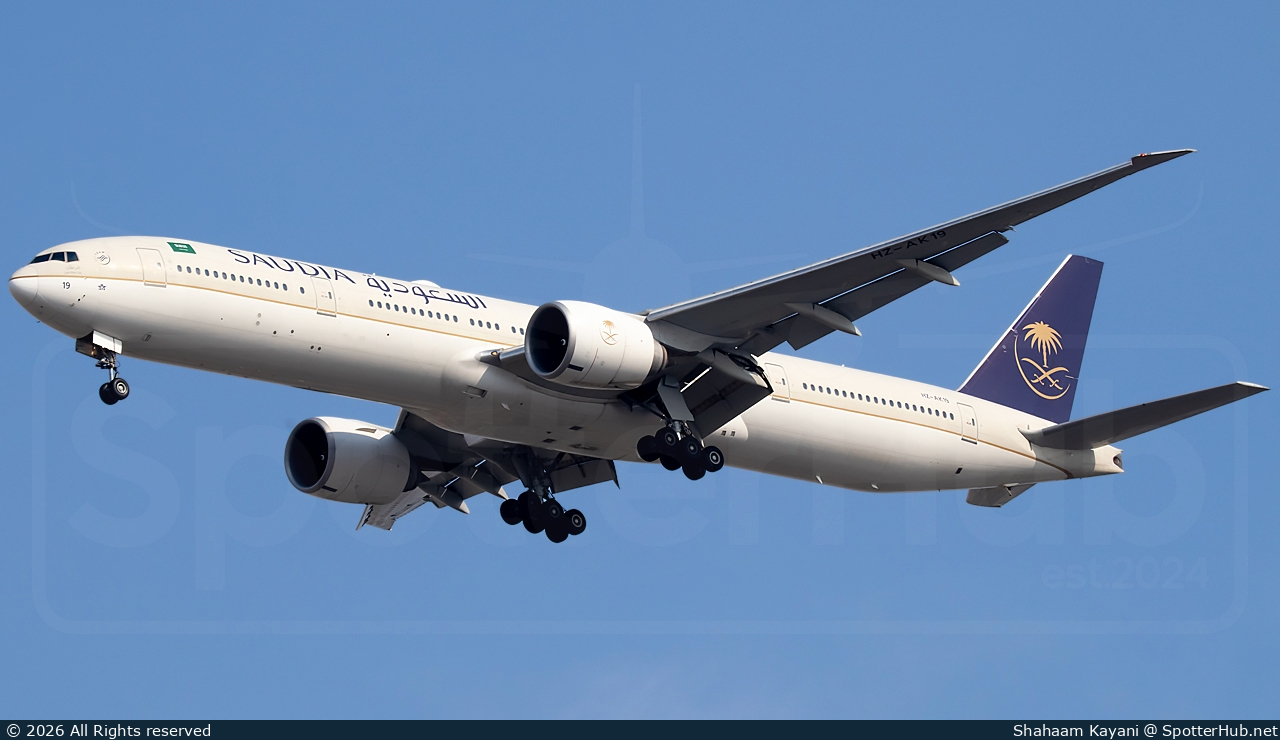 Photo of HZ-AK19 - Boeing 777-368(ER) operated by Saudia