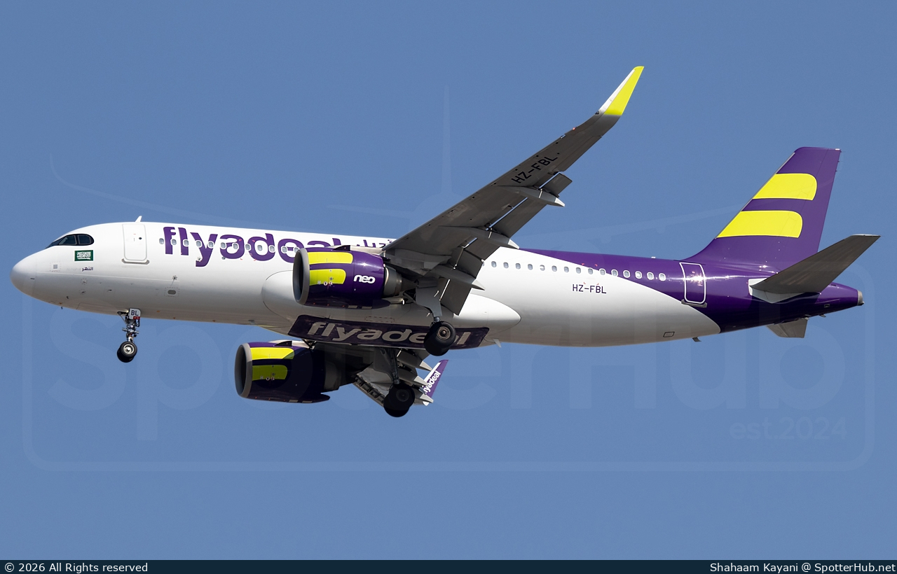 Photo of HZ-FBL - Airbus A320-251N operated by flyadeal