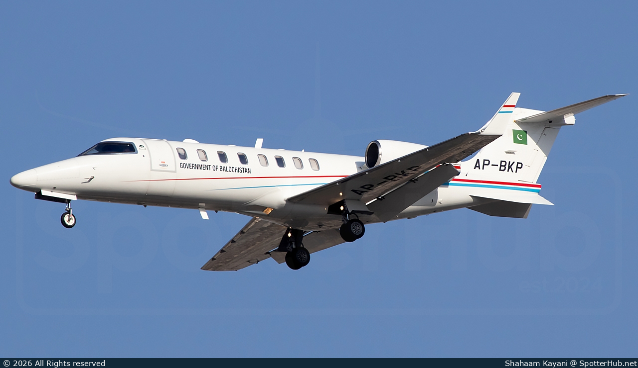 Photo of AP-BKP - Bombardier Learjet 45 operated by Government of Balochistan