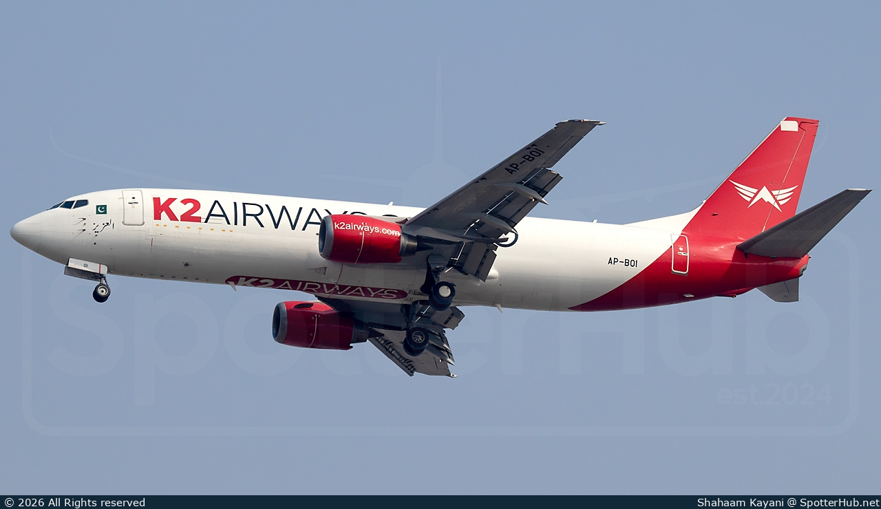 Photo of AP-BOI - Boeing 737-4M0(BDSF) operated by K2 Airways