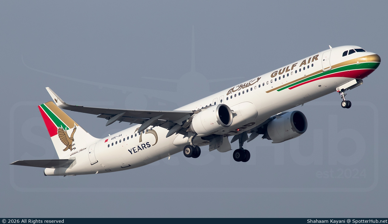 Photo of A9C-XA - Airbus A321-253NX operated by Gulf Air