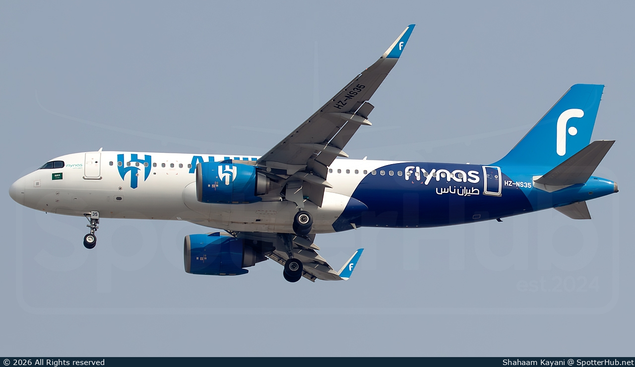 Photo of HZ-NS35 - Airbus A320-251N operated by Flynas