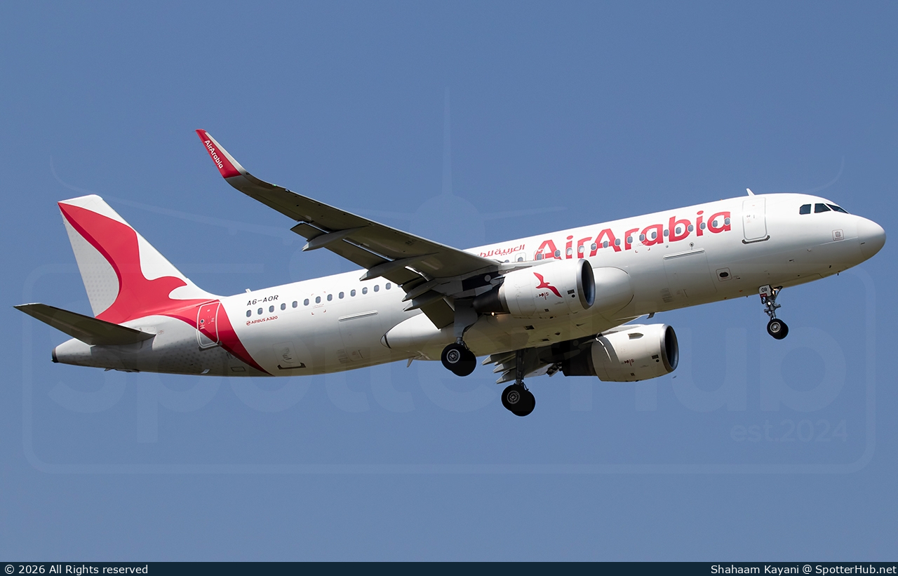 Photo of A6-AOR - Airbus A320-214 operated by Air Arabia