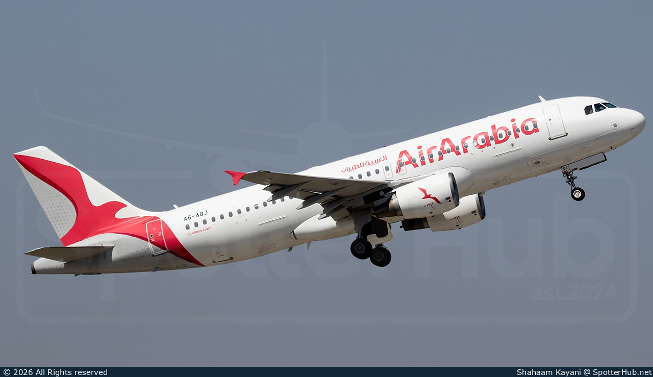 Photo of A6-AQJ - Airbus A320-214 operated by Air Arabia