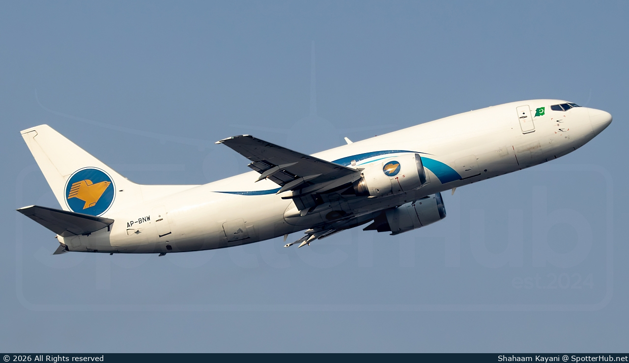 Photo of AP-BNW - Boeing 737-36E(BDSF) operated by Air Eagle