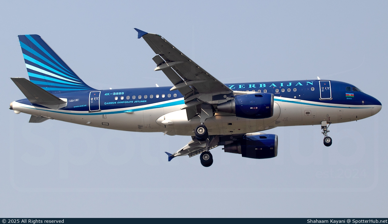 Photo of 4K-8888 - Airbus A319-115(CJ) operated by Government of Azerbaijan
