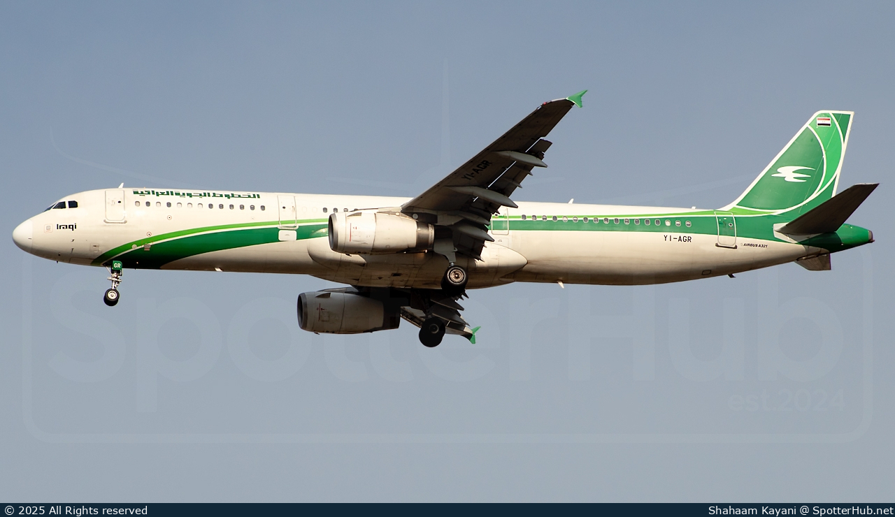 Photo of YI-AGR - Airbus A321-231 operated by Iraqi Airways