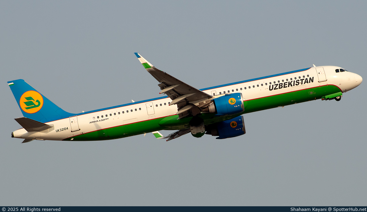 Photo of UK32104 - Airbus A321-253NX operated by Uzbekistan Airways