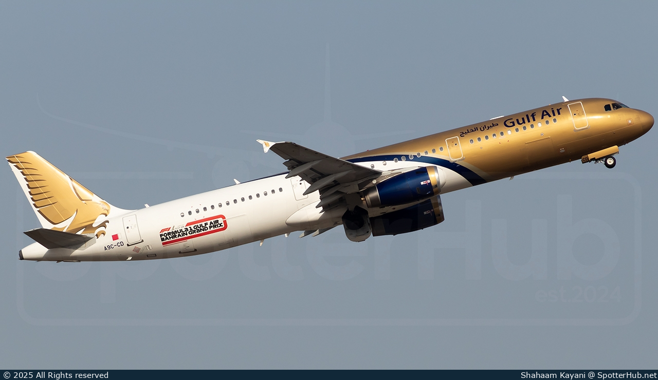 Photo of A9C-CD - Airbus A321-231 operated by Gulf Air