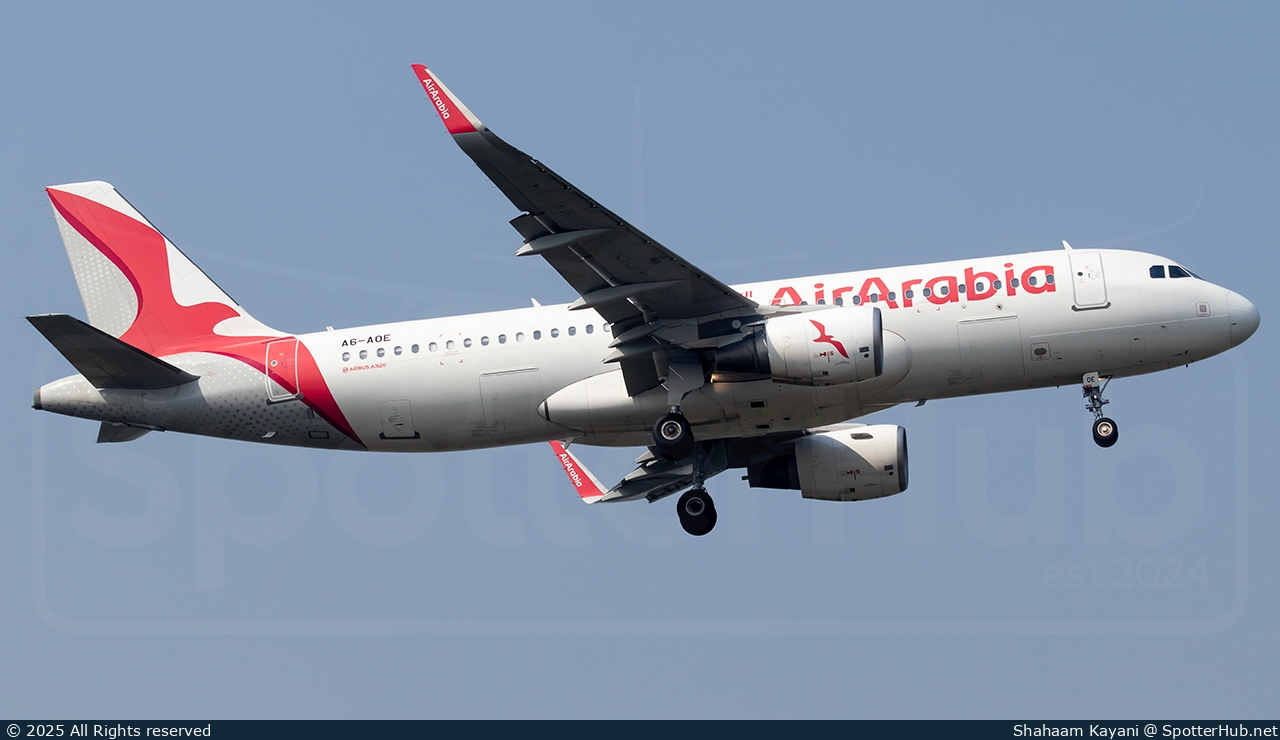 Photo of A6-AOE - Airbus A320-214 operated by Air Arabia