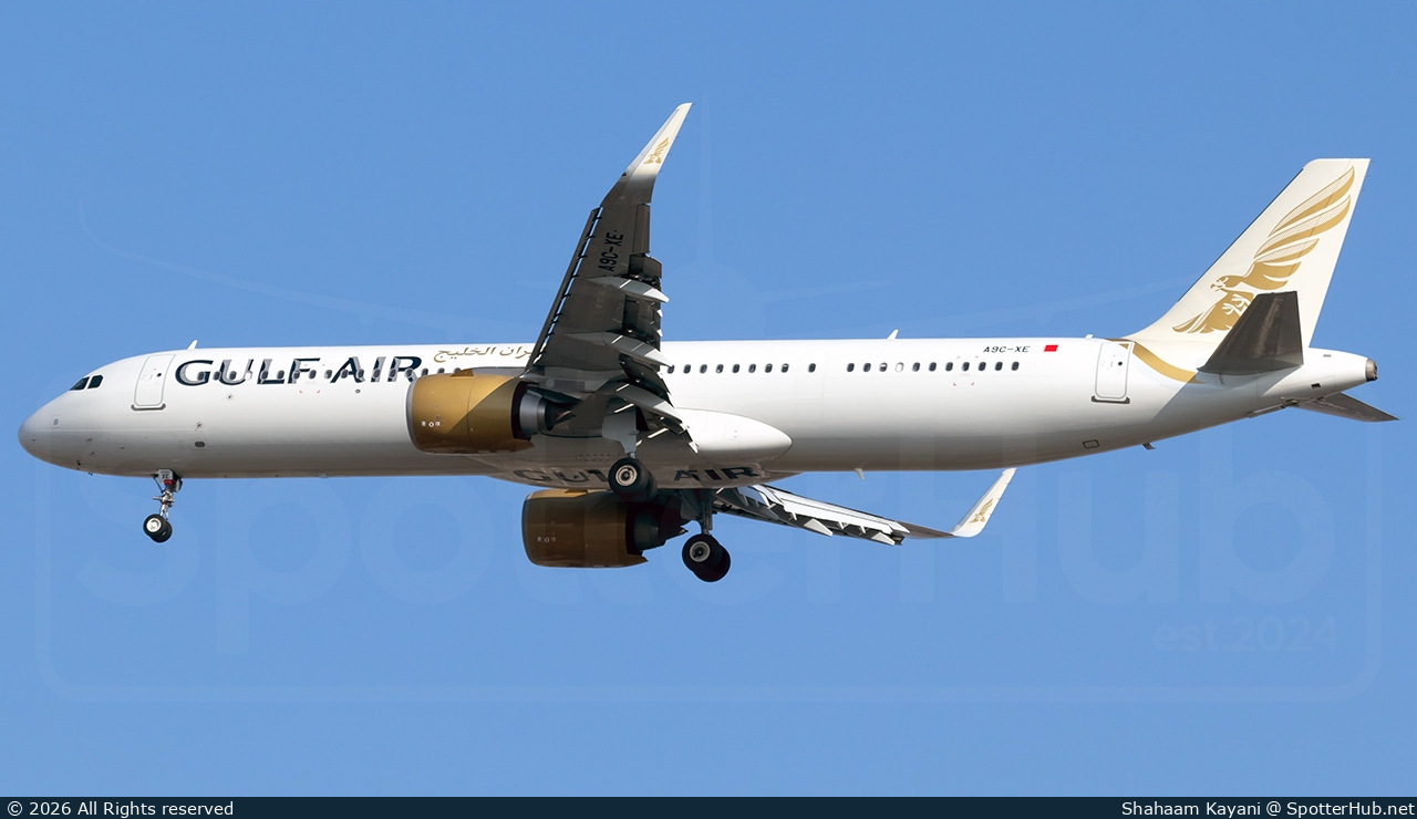 Photo of A9C-XE - Airbus A321-253NX operated by Gulf Air