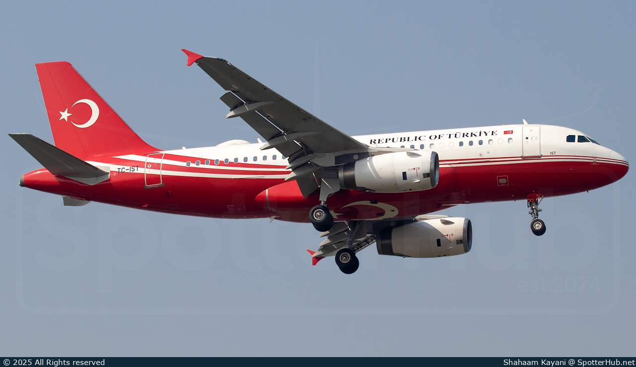 Photo of TC-IST - Airbus A319-133(CJ) operated by Government of Türkiye