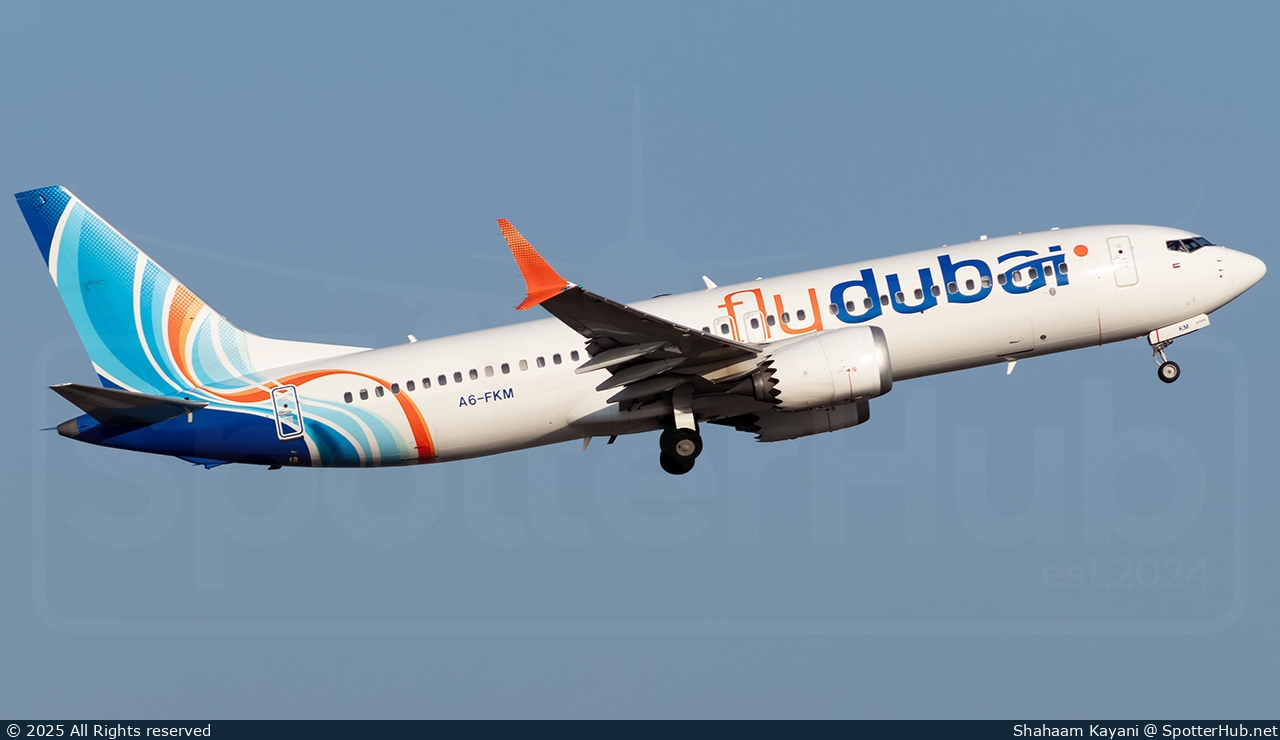 Photo of A6-FKM - Boeing 737 MAX 8 operated by flydubai