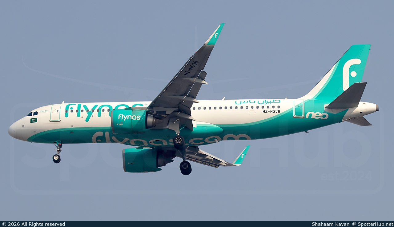 Photo of HZ-NS38 - Airbus A320-251N operated by Flynas