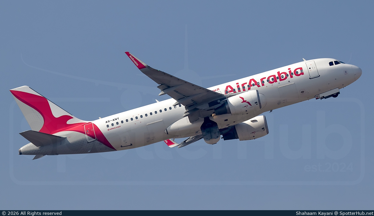 Photo of A6-ANY - Airbus A320-214 operated by Air Arabia