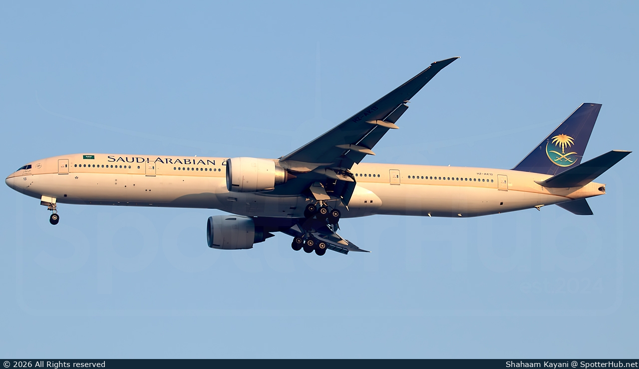 Photo of HZ-AK13 - Boeing 777-368(ER) operated by Saudi Arabian Airlines