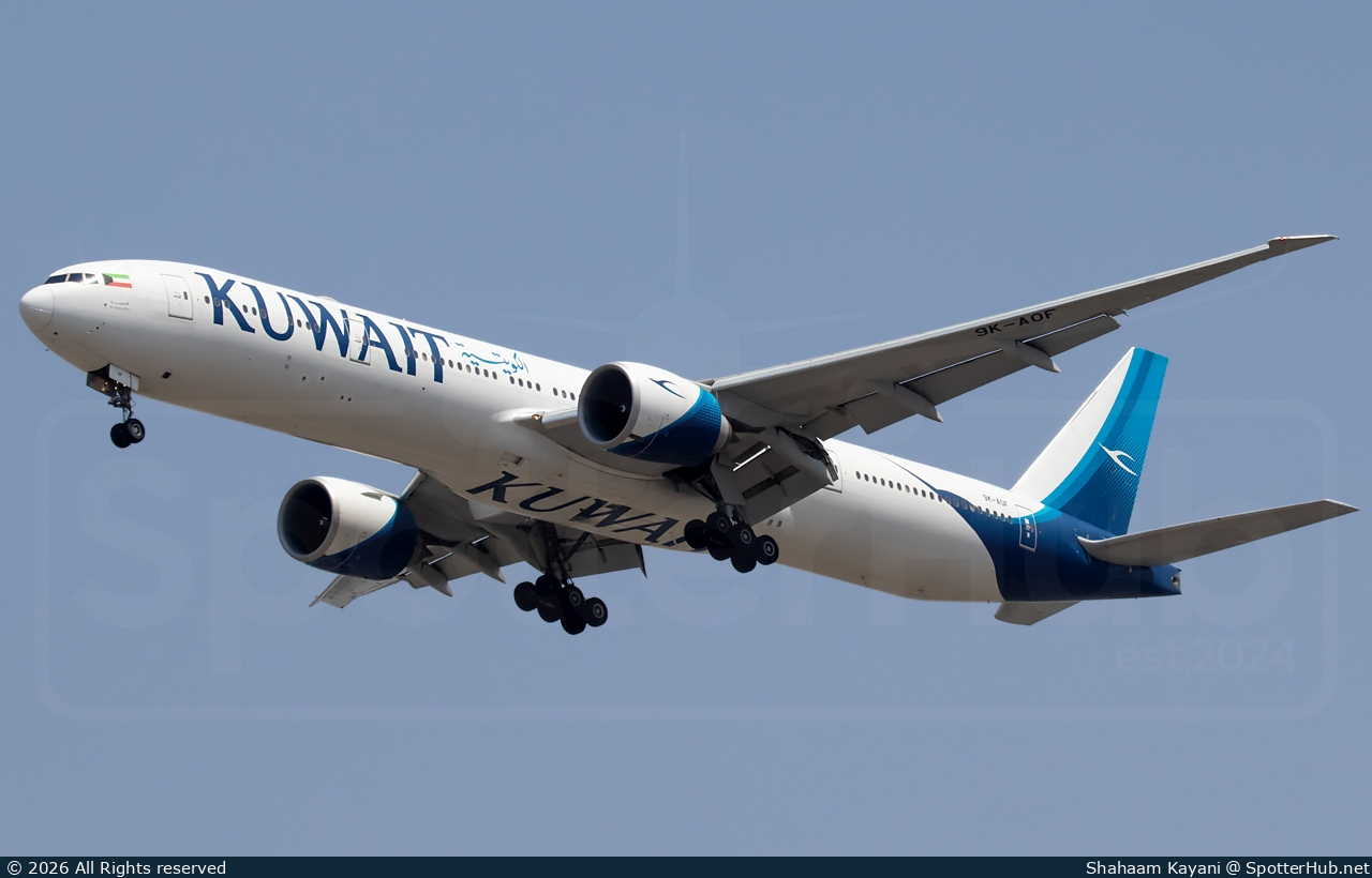 Photo of 9K-AOF - Boeing 777-369(ER) operated by Kuwait Airways