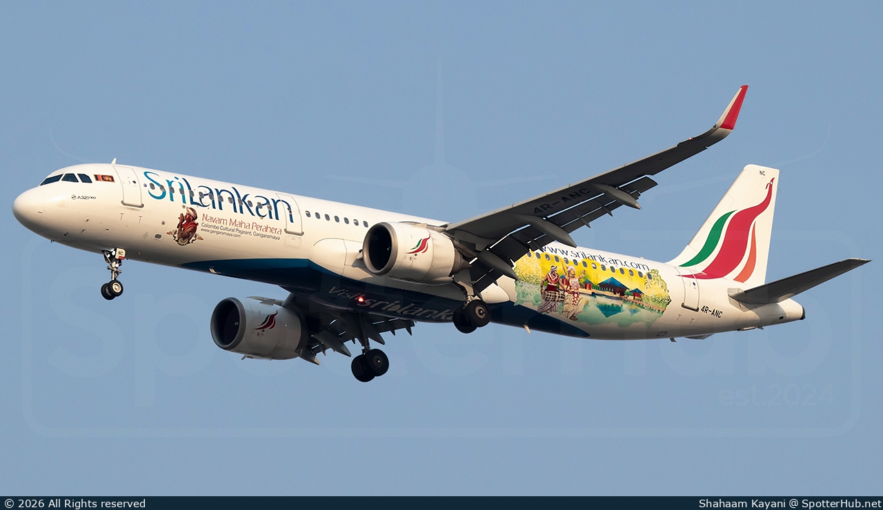Photo of 4R-ANC - Airbus A321-251N operated by SriLankan Airlines