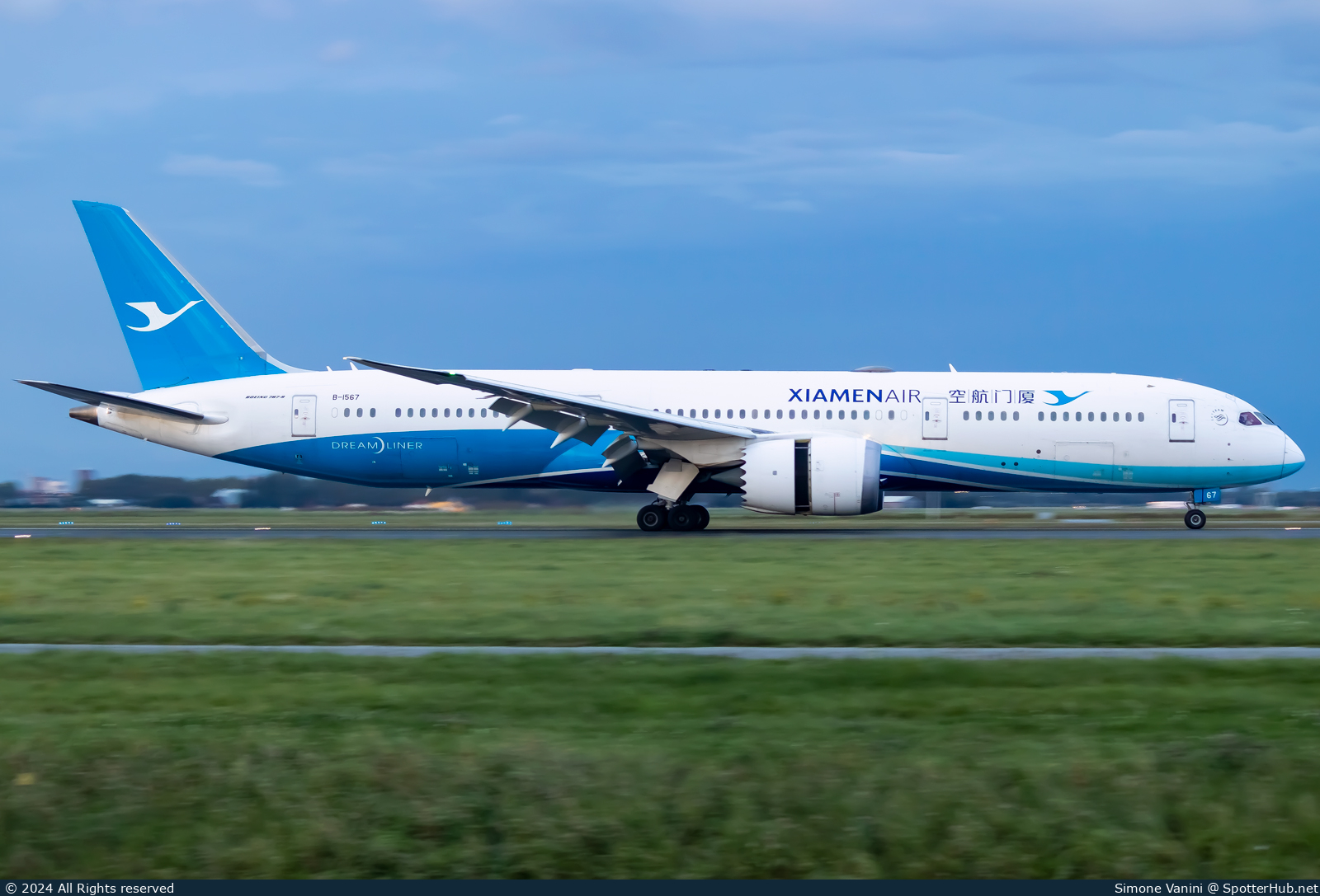 Photo of B-1567 - Boeing 787-9 Dreamliner operated by Xiamen Airlines