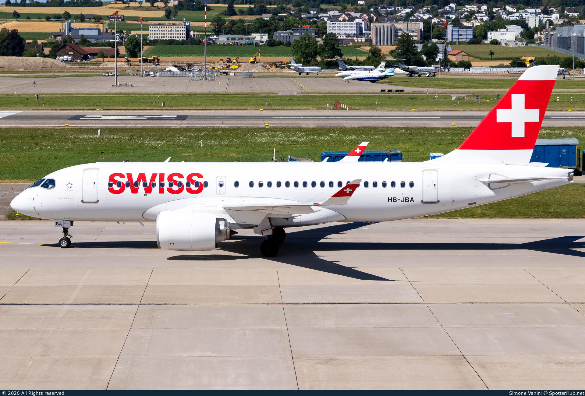 Photo of HB-JBA - Airbus A220-100 operated by Swiss International Air Lines