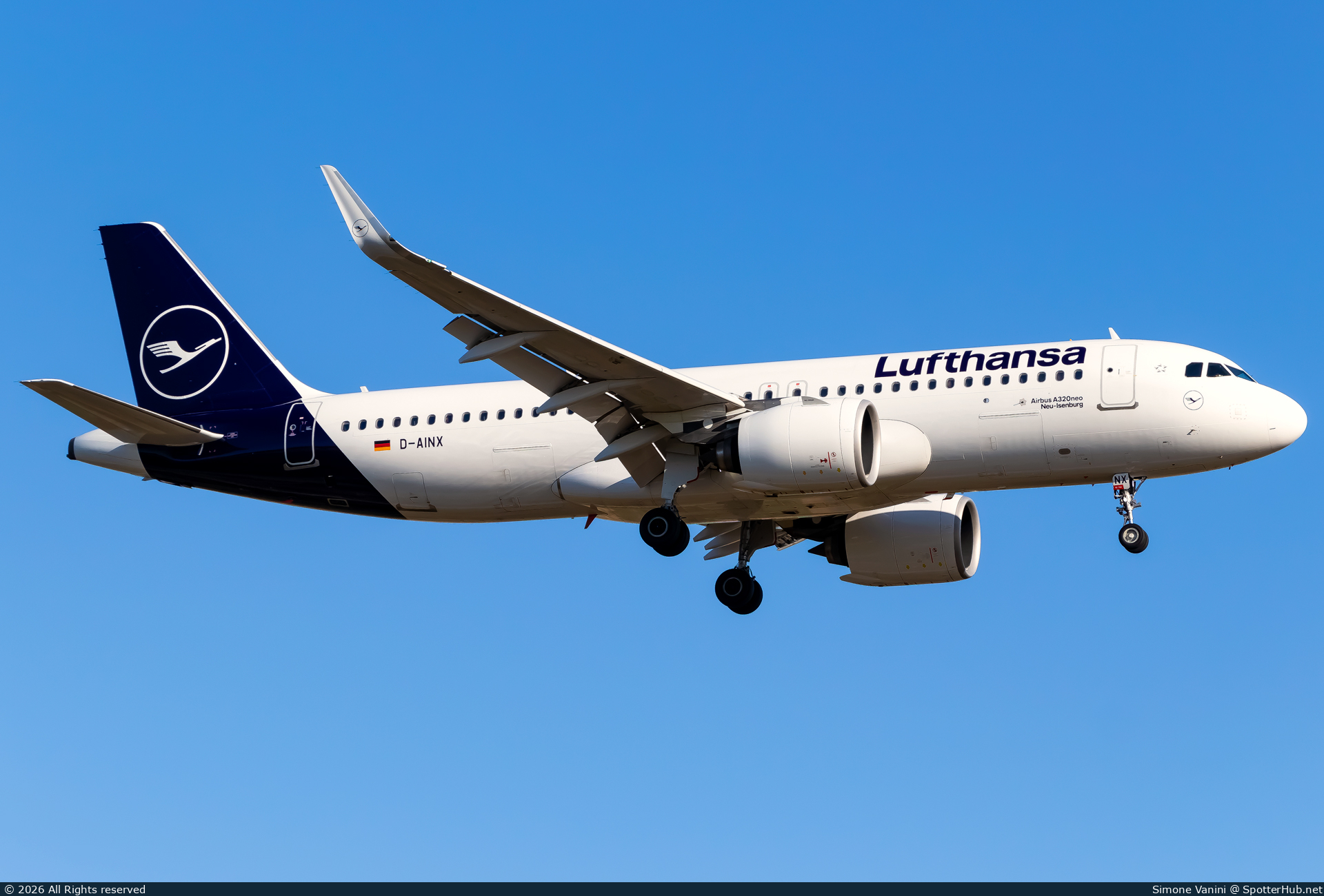 Photo of D-AINX - Airbus A320-271N operated by Lufthansa