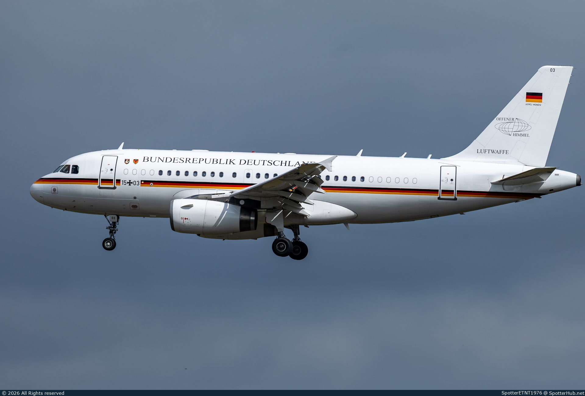 Photo of 15+03 - Airbus A319-133(CJ) operated by German Air Force
