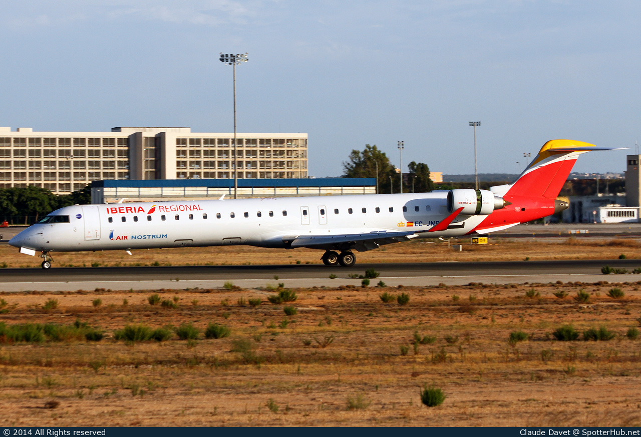 Photo of EC-JNB - Bombardier CRJ-900LR operated by Iberia Regional (opb Air Nostrum)