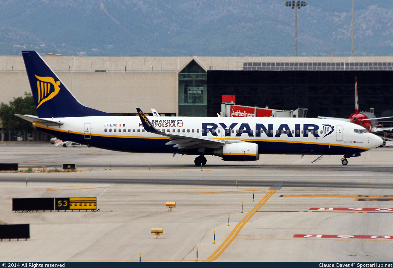 Photo of EI-ENK - Boeing 737-8AS operated by Ryanair