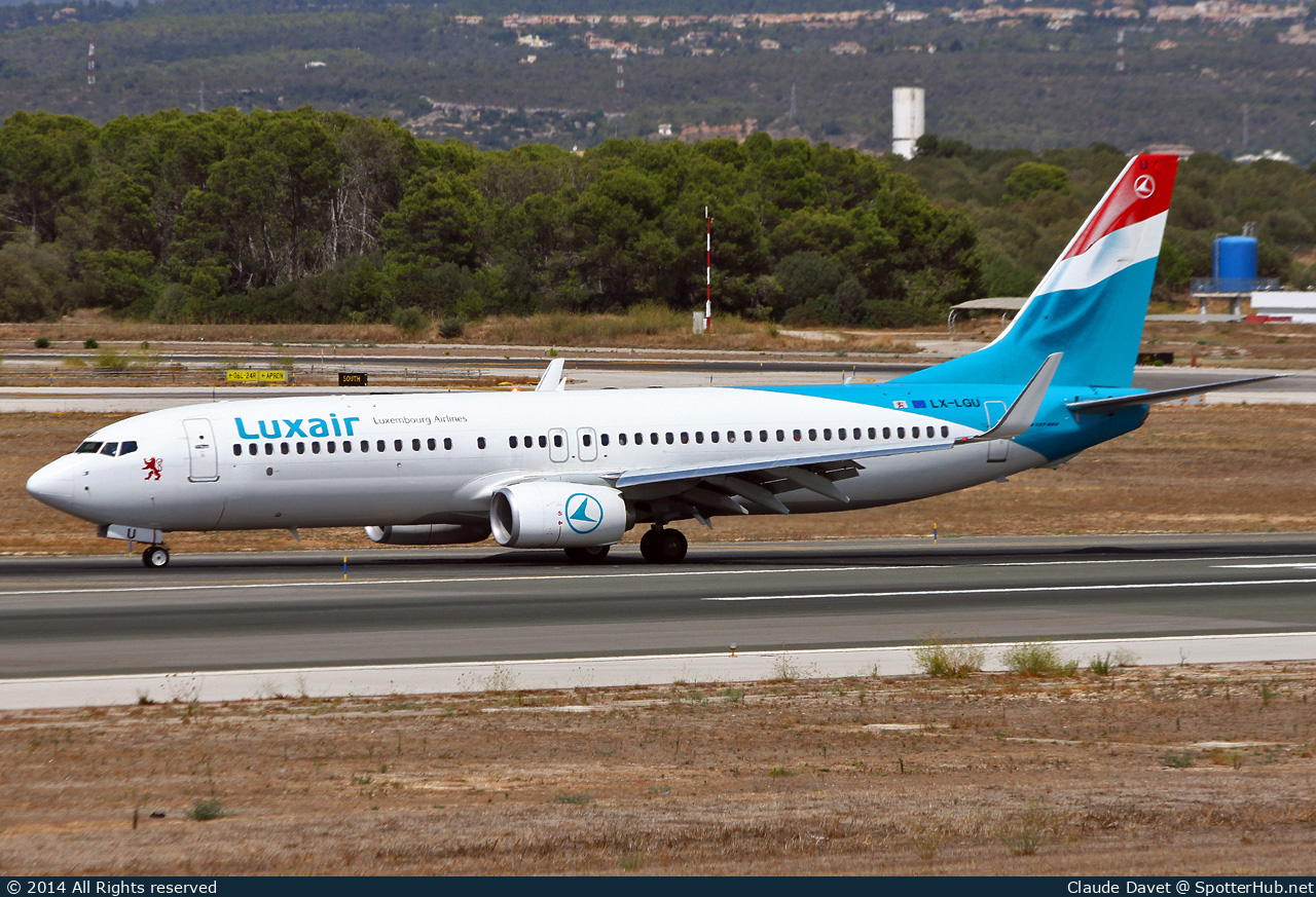 Photo of LX-LGU - Boeing 737-8C9 operated by Luxair