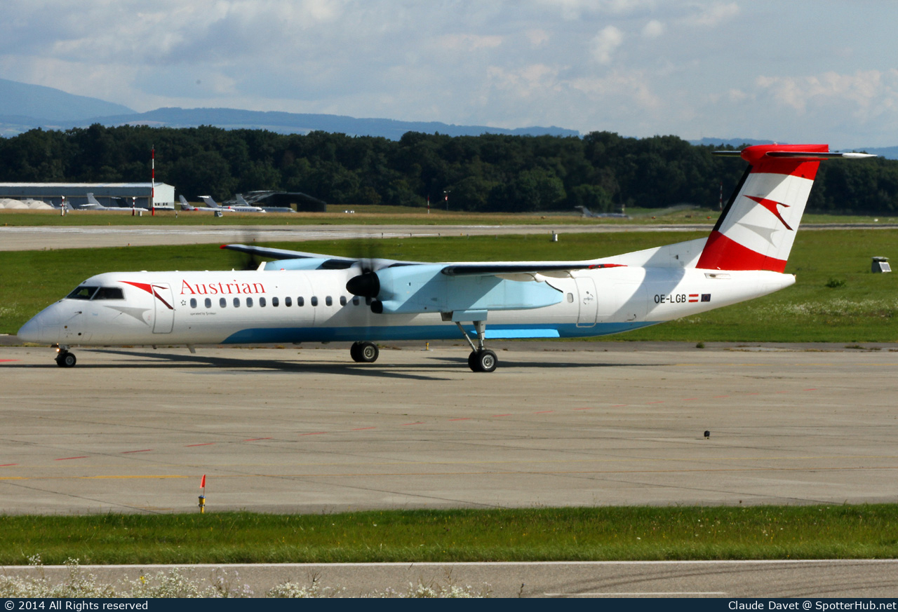 Photo of OE-LGB - Bombardier DHC-8-402 Dash 8 Q400 operated by Austrian Airlines