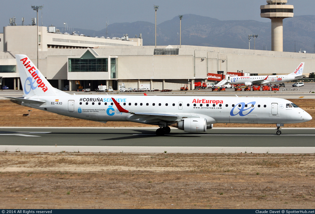 Photo of EC-KXD - Embraer ERJ-195LR operated by Air Europa
