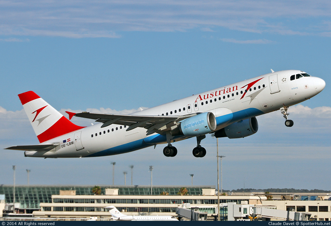 Photo of OE-LBM - Airbus A320-214 operated by Austrian Airlines