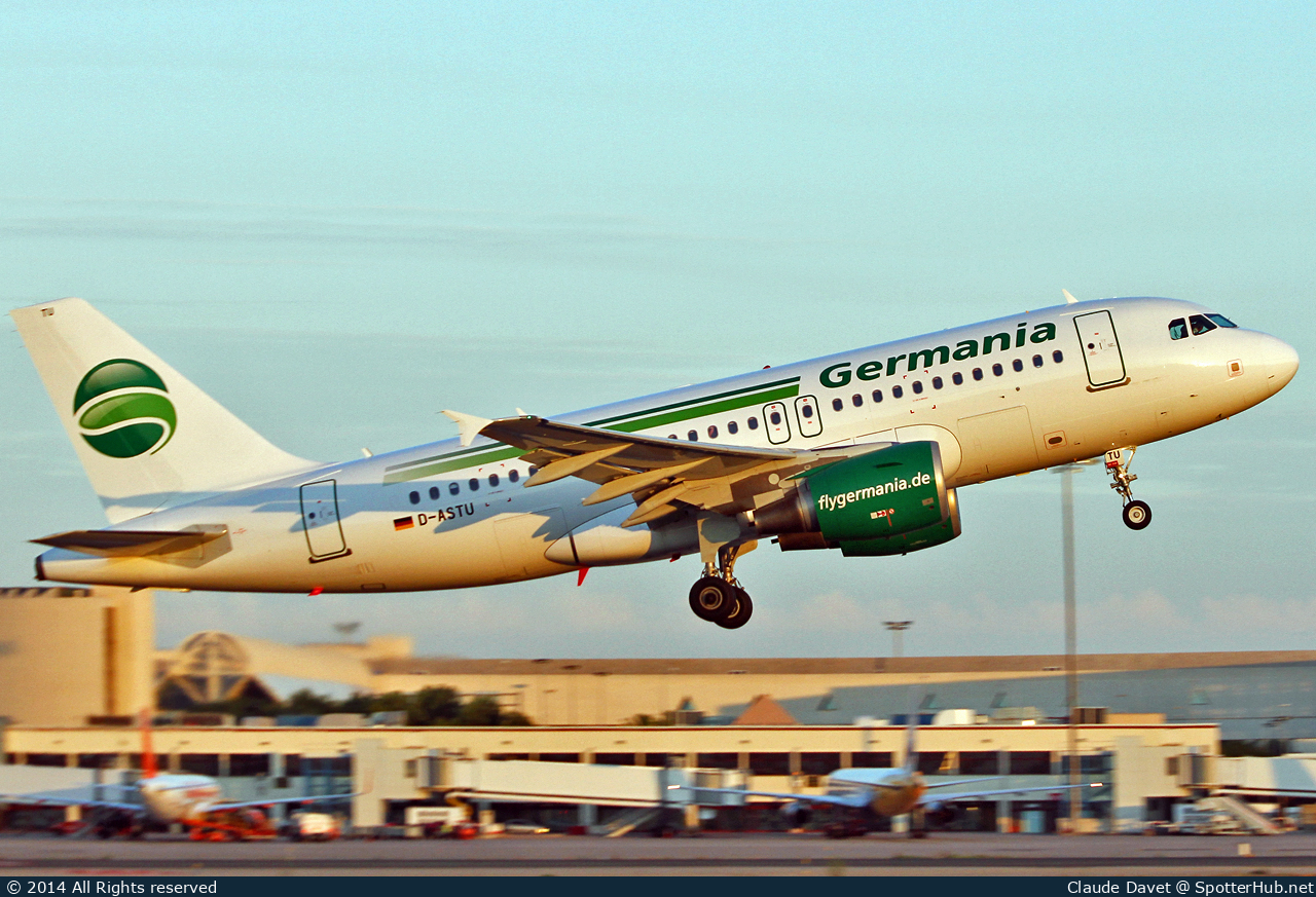 Photo of D-ASTU - Airbus A319-112 operated by Germania