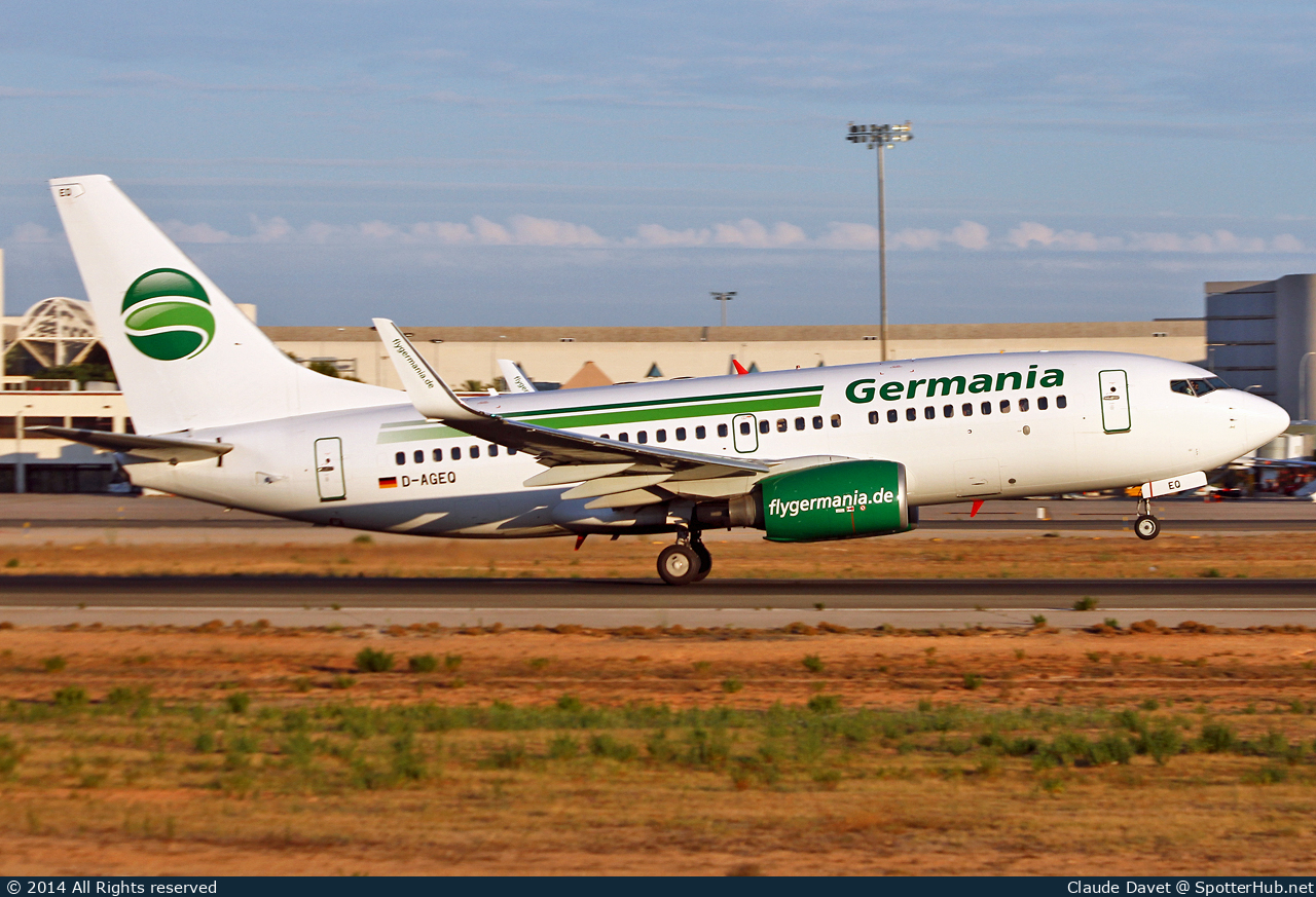 Photo of D-AGEQ - Boeing 737-75B operated by Germania