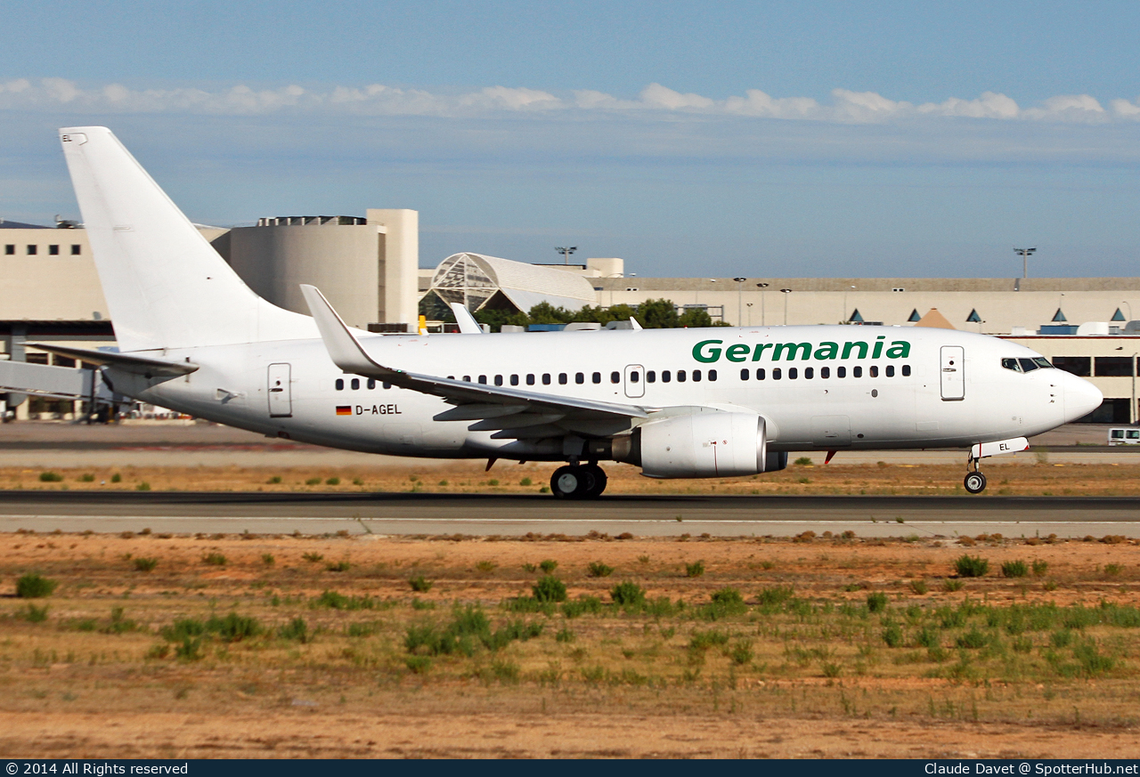 Photo of D-AGEL - Boeing 737-75B operated by Germania